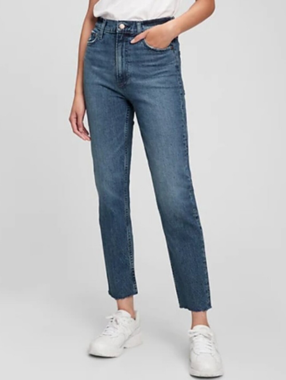 Gap Cheeky Straight cigarette jeans ankle length blue denim size 26, 2 regular